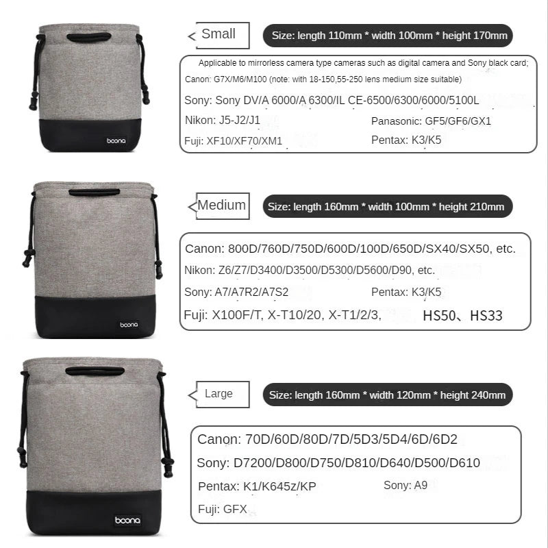 Sac De Rangement Imperméable pour appareil photo