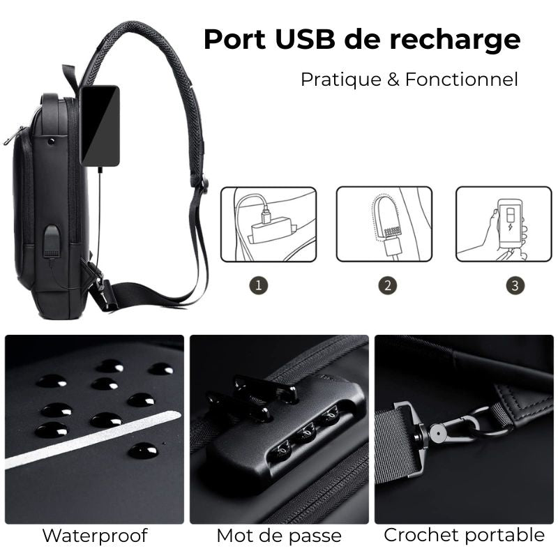 Sacoche Antivol avec Cadenas Intégré